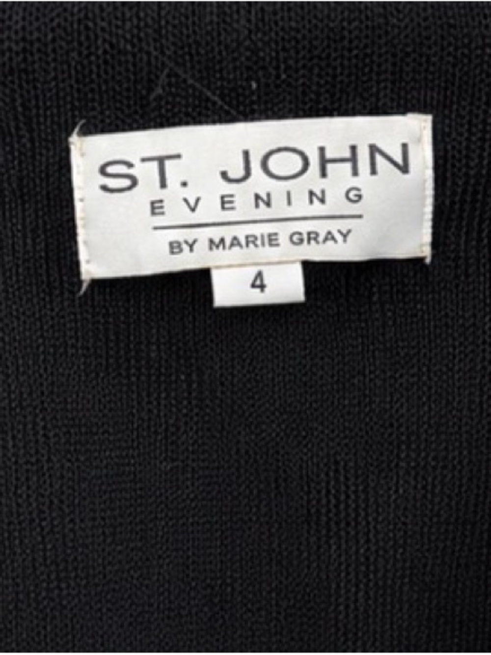 St. John Black Blazer with Gold Button Closure - Picture 5 of 5